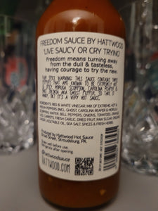 Freedom Sauce™ Liberate your senses. EXTREMELY tasty, not extreme heat!