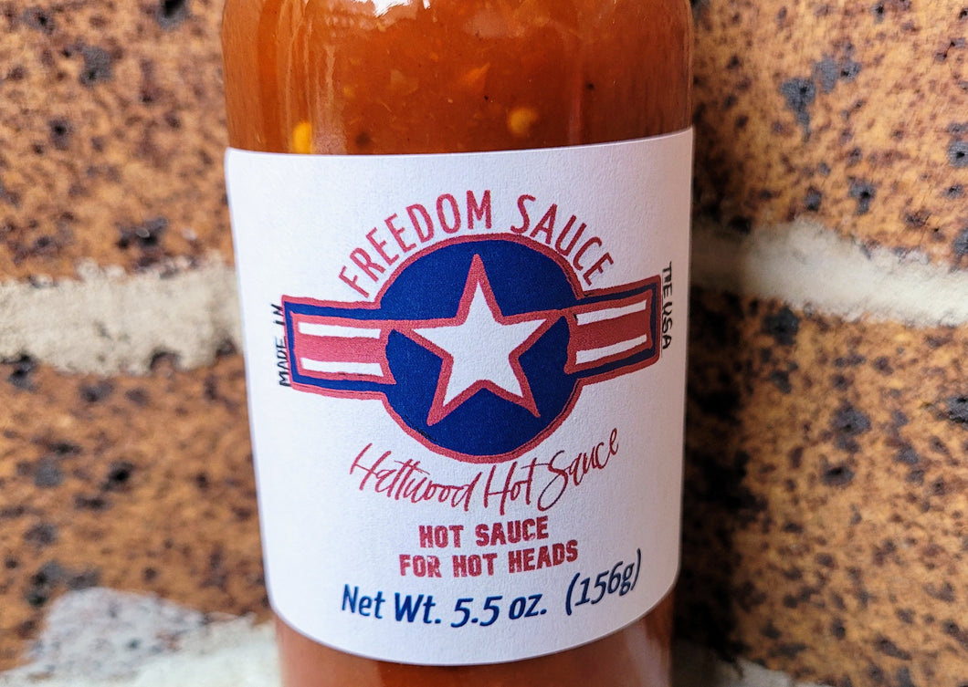 Freedom Sauce™ Liberate your senses. EXTREMELY tasty, not extreme heat!