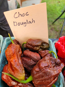 FYAH:  Fire Roasted  Chocolate-Douglah, Carolina & Scotch B Peppers. Maxed out heat & intensity of flavor.