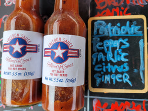 Freedom Sauce™ Liberate your senses. EXTREMELY tasty, not extreme heat!