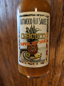 Curicoco by Hattwood Hot Sauce Troical Coconut Curry Pineapple Vegetarian Sauce in a Bottle